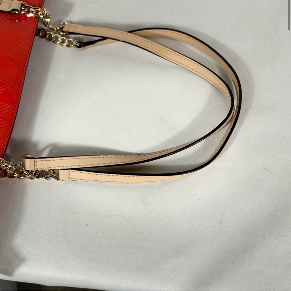 Michael Kors Patent Leather Red Tote Bag - Picture 7 of 11